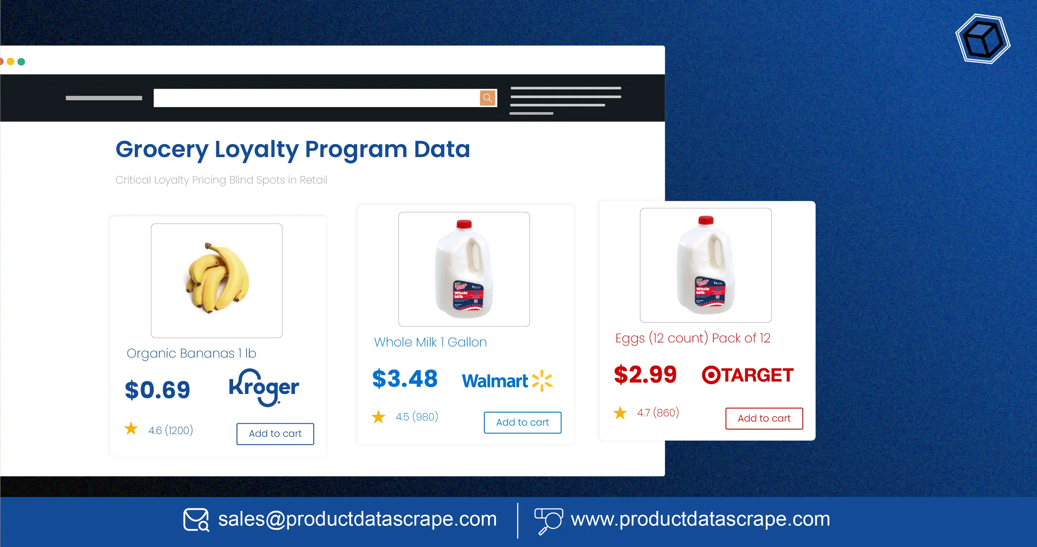 Scrape Grocery Loyalty Program Data - Kroger Plus, Walmart+, Target Circle